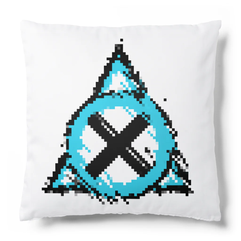 #FFFFFFのドット絵ロゴマーク Cushion