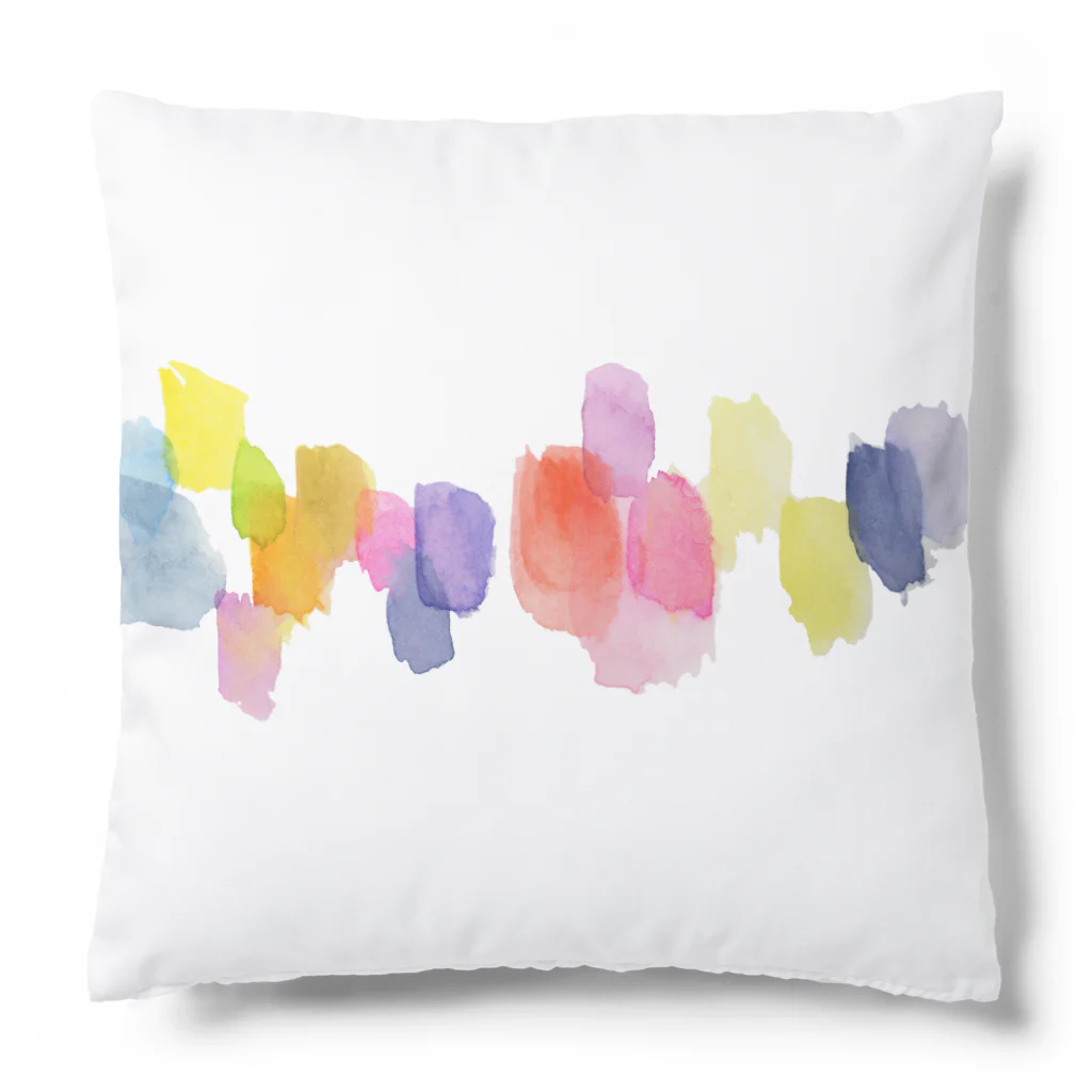 c5watercolorの水彩ペイント・カラフルその2 Cushion