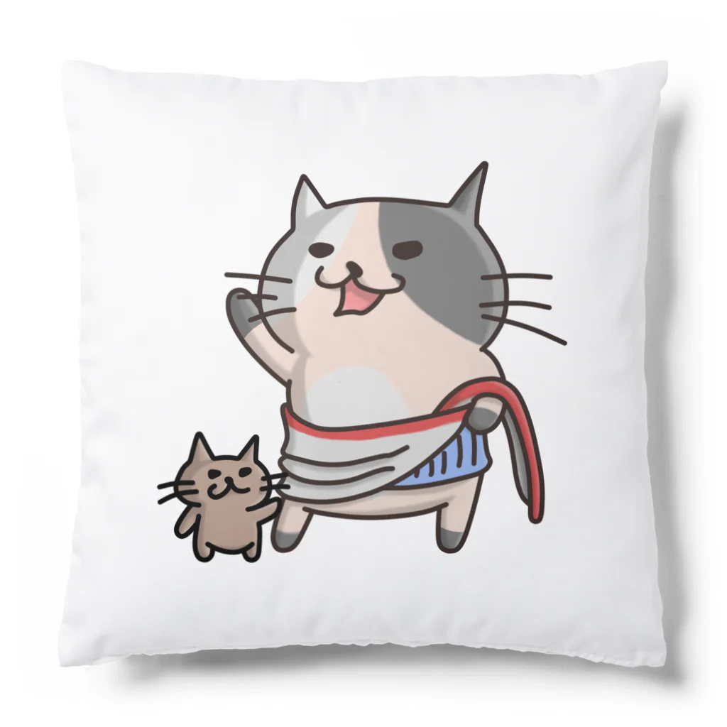 ひよこ男爵とまだむにゃんのにゃうぐすとぅす Cushion