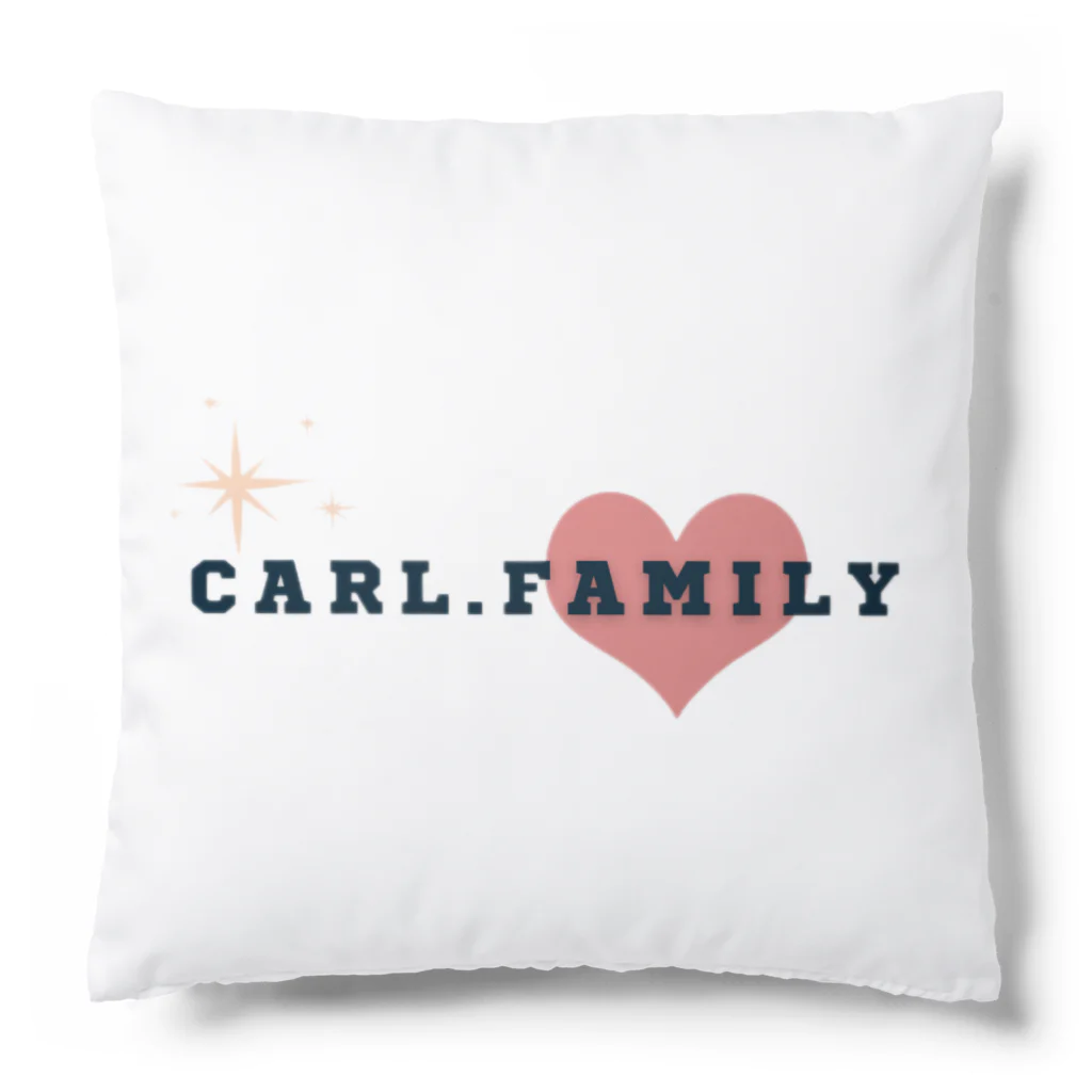 Carl.Familyの［Carl,Family］ロゴ③〈ハート〉 Cushion