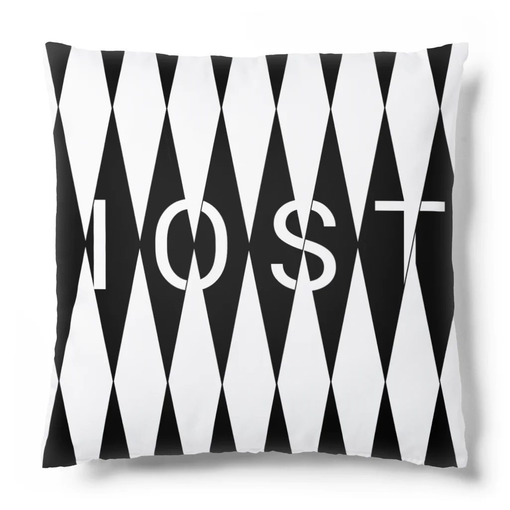 IOST_Supporter_CharityのIOSTバーサスデザイン(白黒シリーズ) Cushion