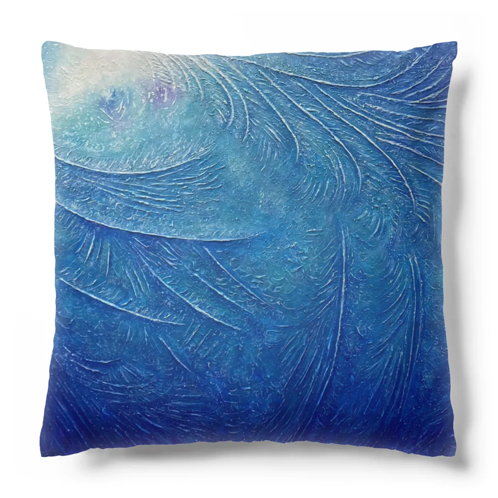 氷紋美術館の天恵〜JapanBlue〜始まりの青 Cushion