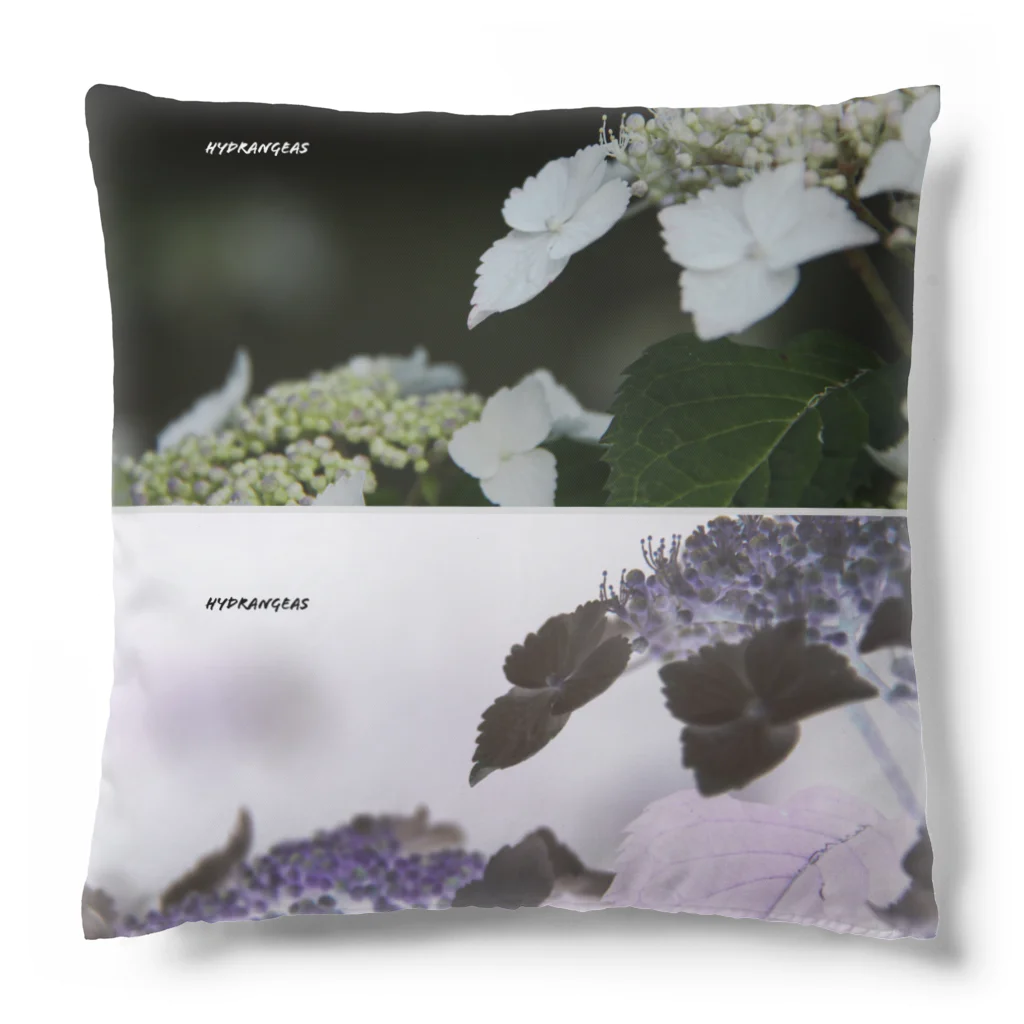 蛍石のhydrangeas Cushion