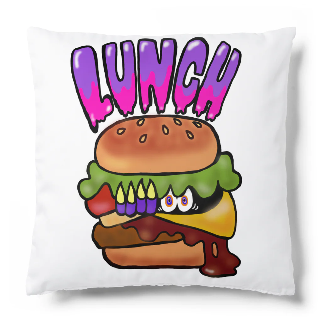 あやしいおばさん くろまめさんのランチ（ポテトのセット） Cushion