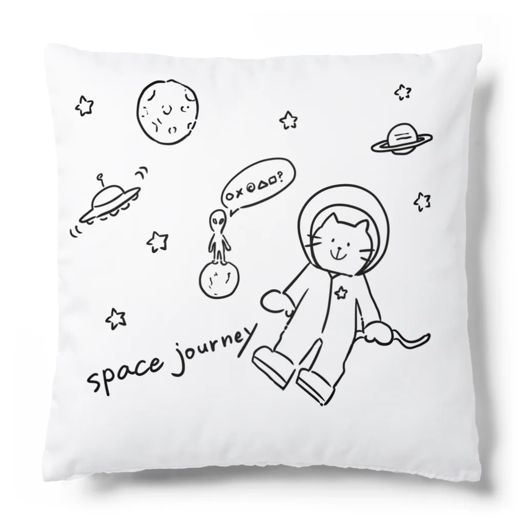 ひよこ工房の宇宙と猫 Cushion