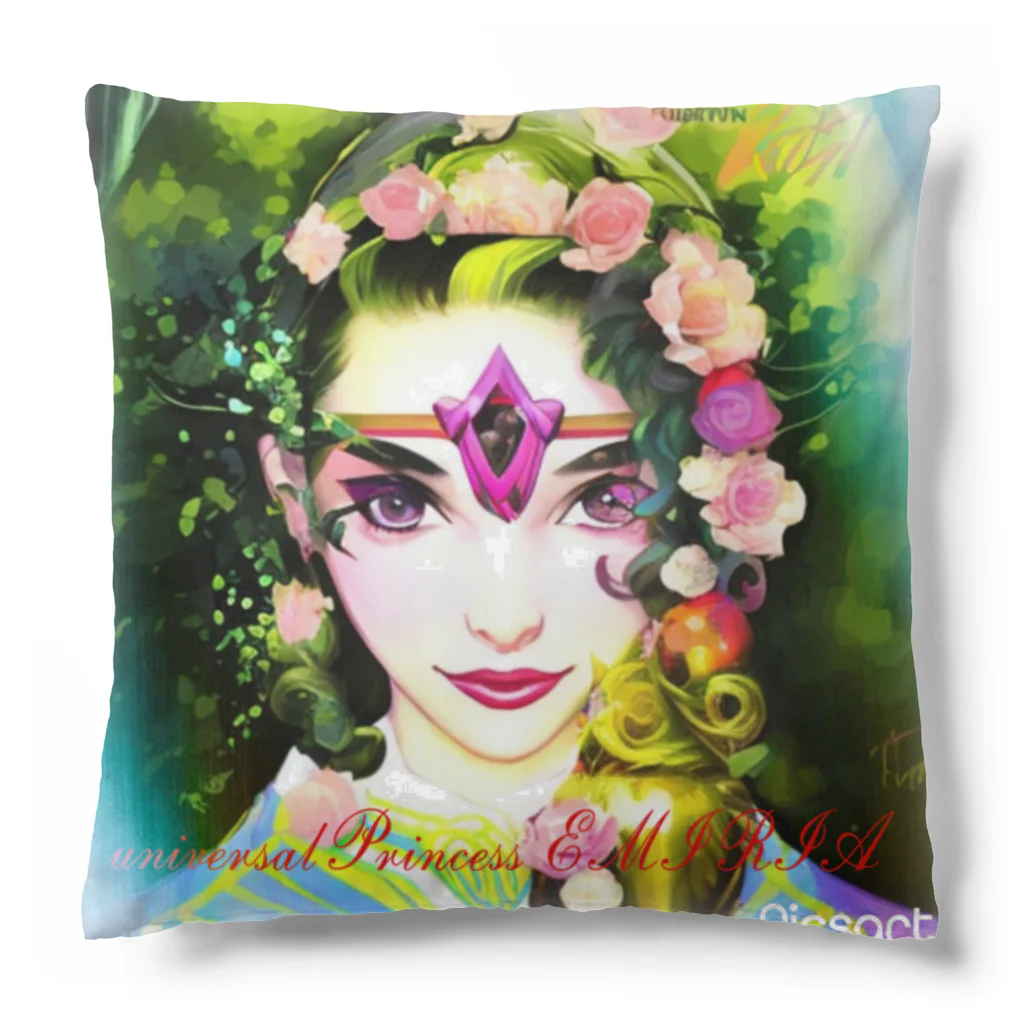 💖宇宙整体♪🌈♪こころからだチャンネル♪💖のuniversalPrincess The joy of the green sparkling garden Cushion