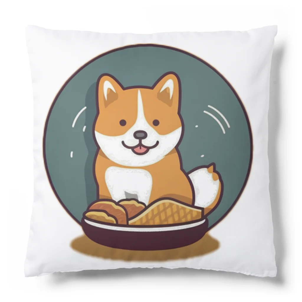 MonoChromeのデリシャス・ワンちゃん Cushion