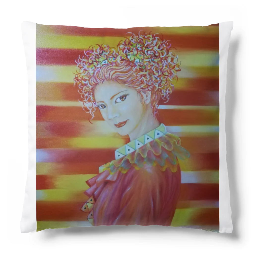 Happy Circusのハッピークラウン4・woman Cushion