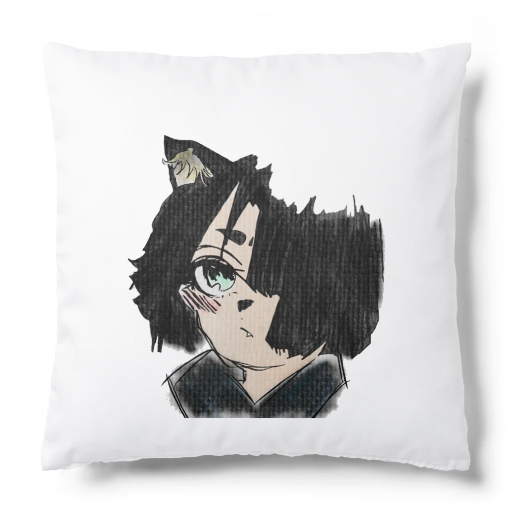 みつまめこshopの猫耳少女 Cushion