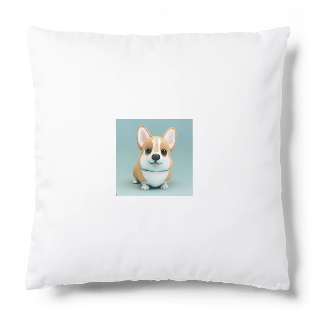 sweetsmailstudioの3Dイラストコーギー Cushion