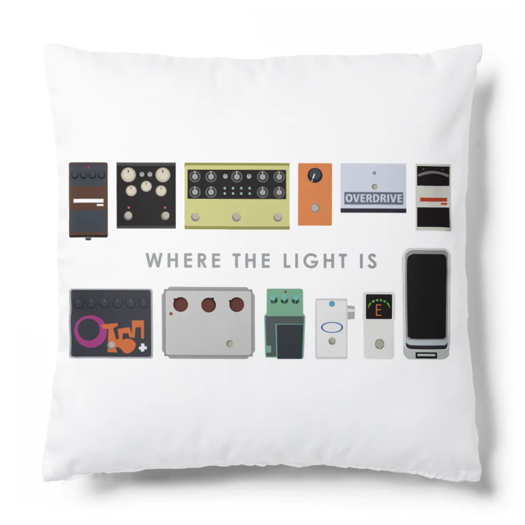 strat.Jay's shopのギターペダルボード 音楽 ミュージック where the light is Dead&Company Cushion