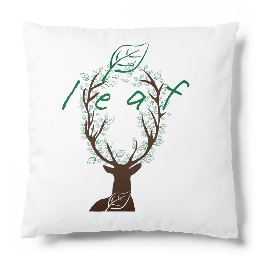 キャンプグッズ【tゑnt by leaf】の鹿leaf Cushion