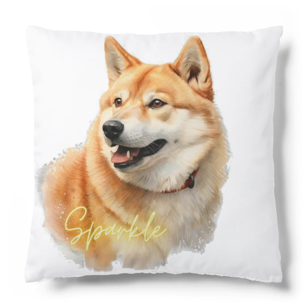 デジタルキャンバスの"シバワンダー" 柴犬愛好家Tシャツ Cushion