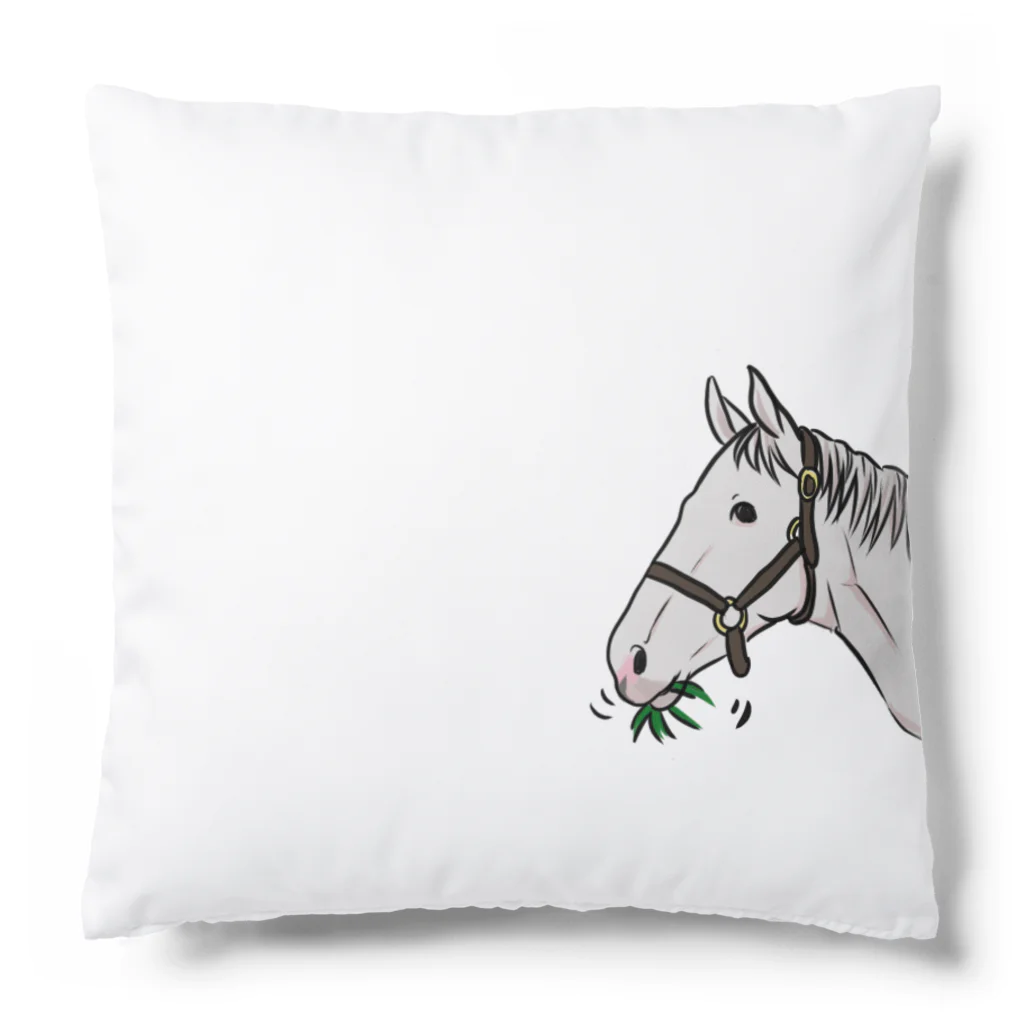 ユルークうーまショップのあし毛のモグモグ馬 Cushion