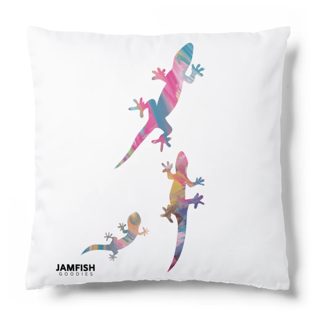 jamfish_goodiesのCOLORトカゲFAMILY Cushion