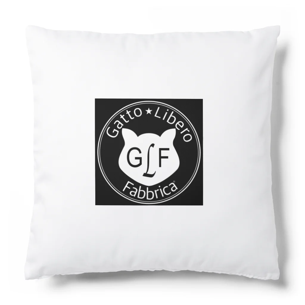 GattoLibero_FabbricaのGattoLiber Fabbricaマルロゴ Cushion