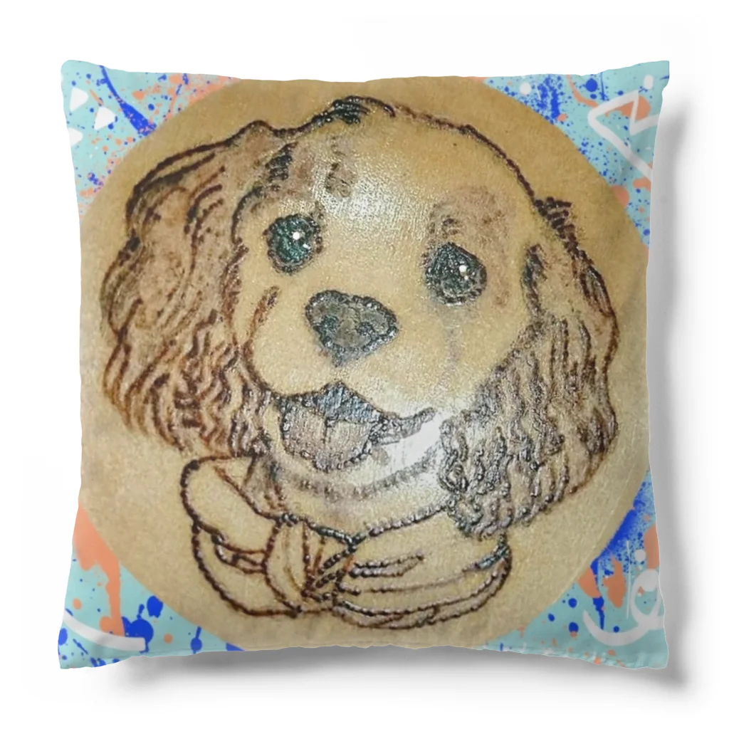 YURITAROORIGINLのAmerican Cocker Spaniel,わるそう坊主のコッカースパニエル Cushion