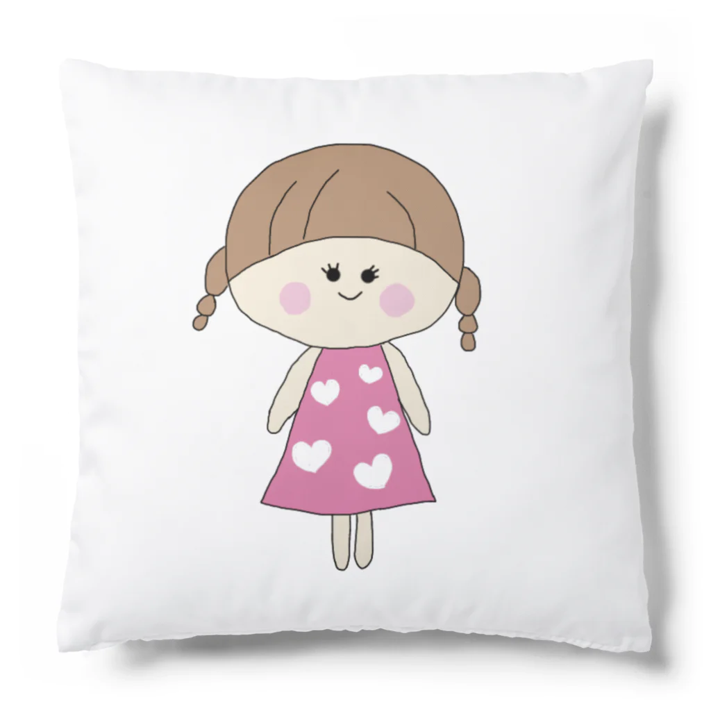 らぶたんらんどのラブリーな三つ編みの女の子 Cushion