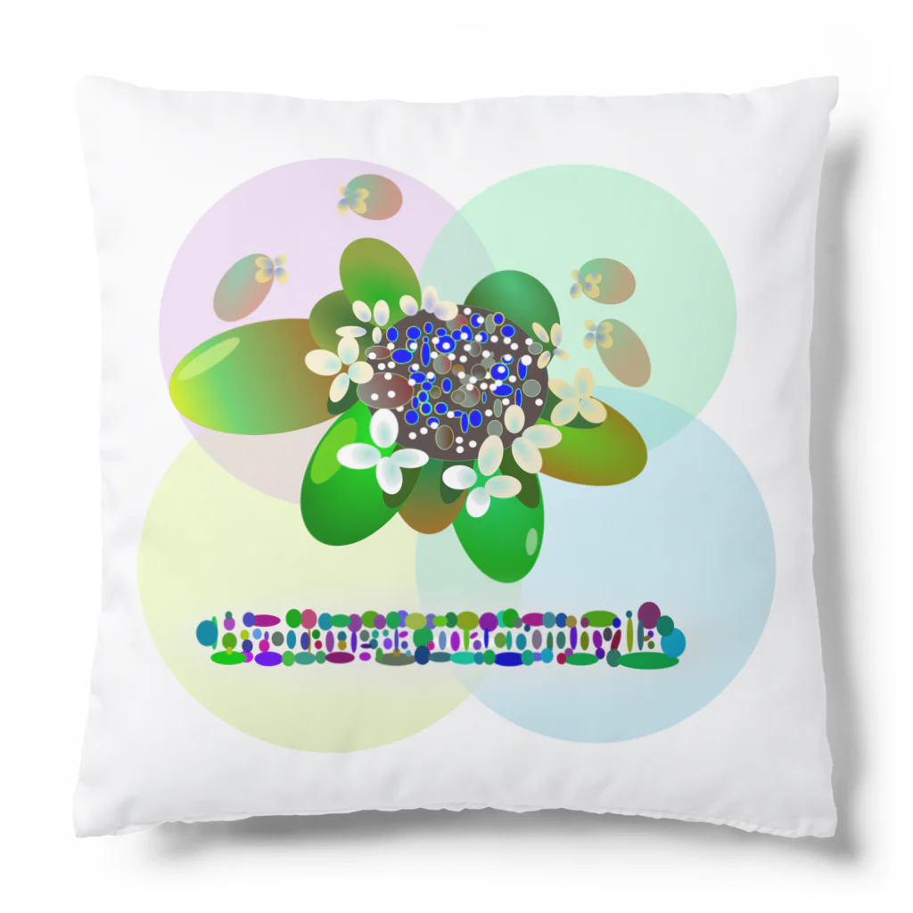 『NG （Niche・Gate）』ニッチゲート-- IN SUZURIの〇絵『額紫陽花h.t.』 Cushion