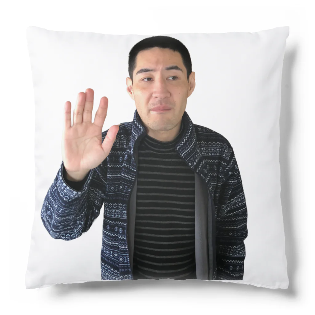 おおむら農場のおおむらまさしプリント２ Cushion