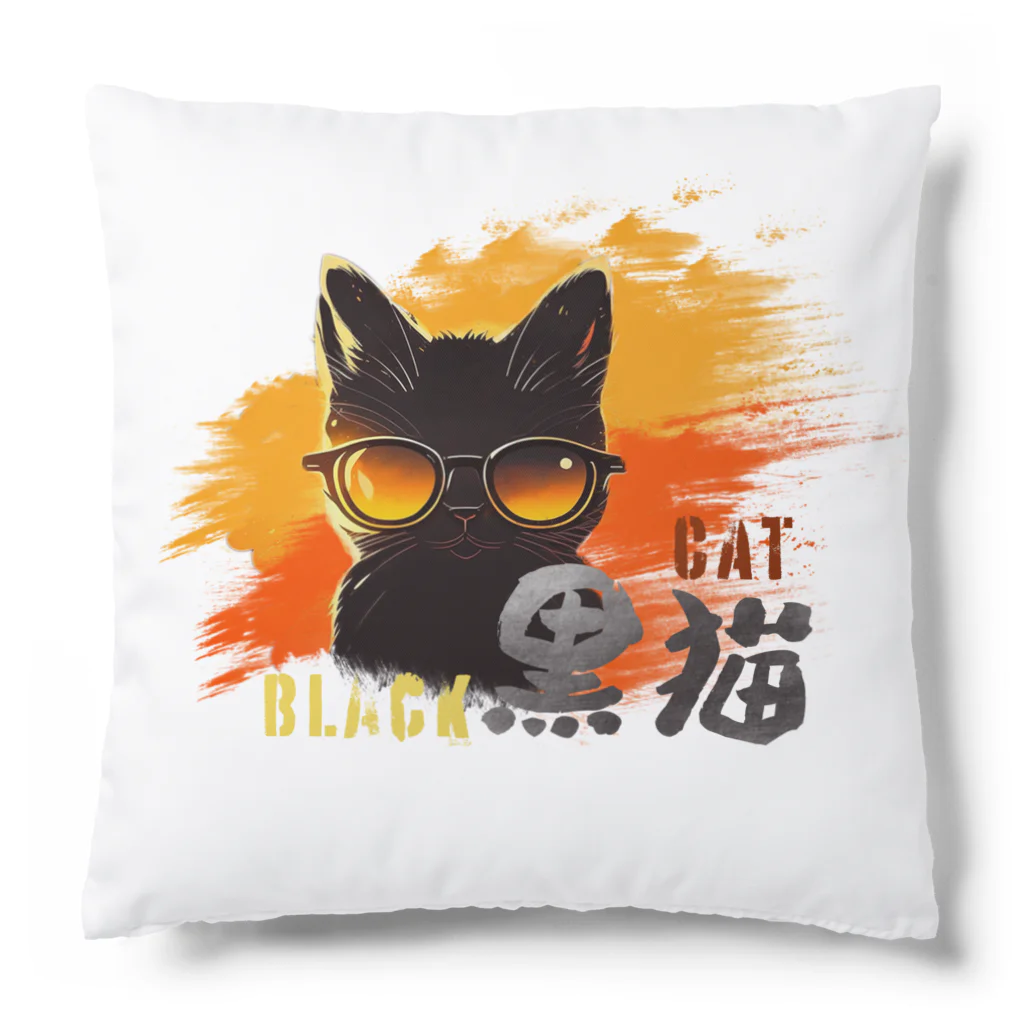 ArayashikI_Japanのサングラス黒猫【生活用品類】 Cushion