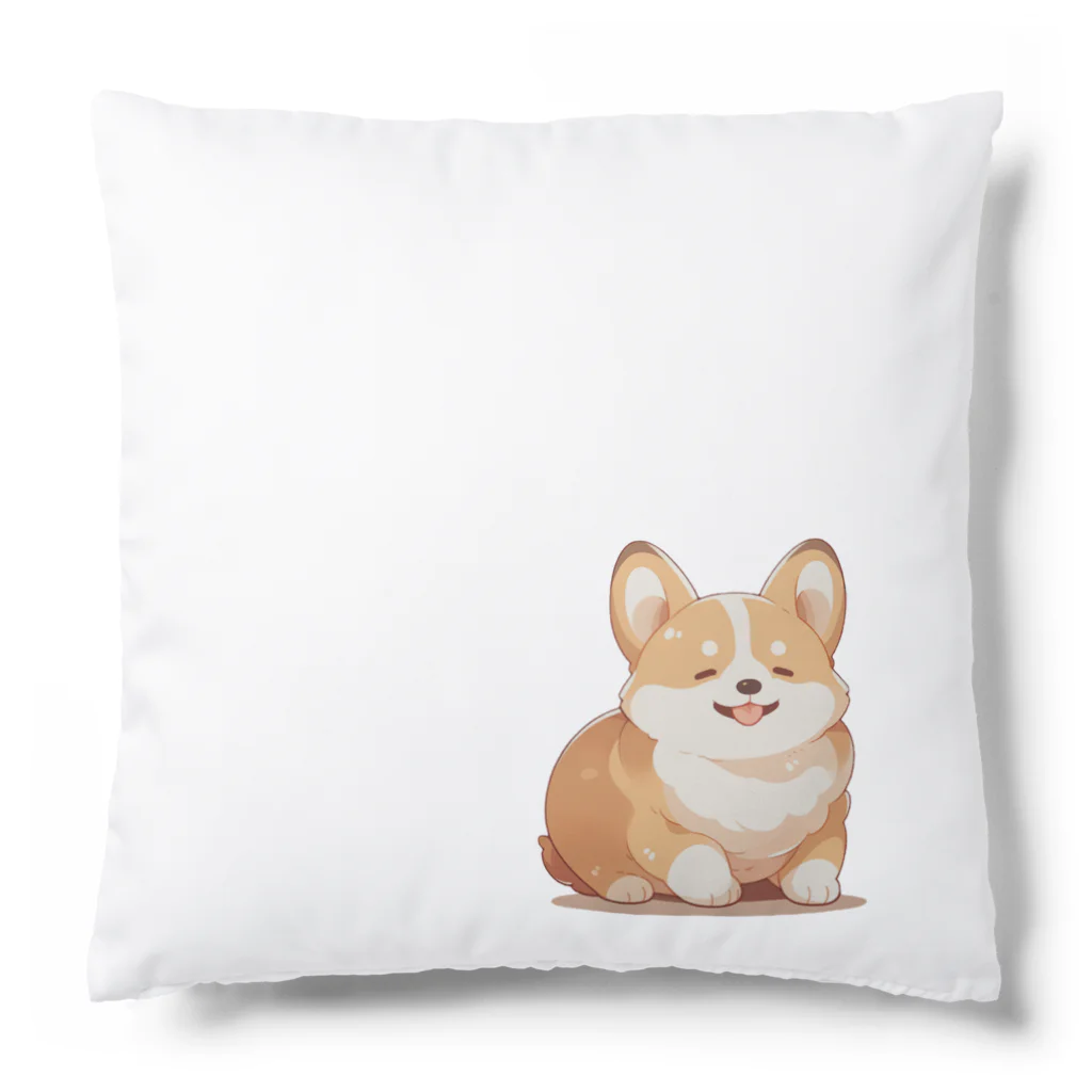 豆大福屋のぽっちゃりコーギーちゃん Cushion