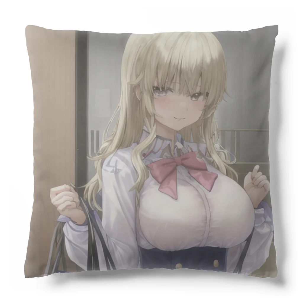 kaz-uのデザインイラストの隣のクラスの天使ちゃん Cushion