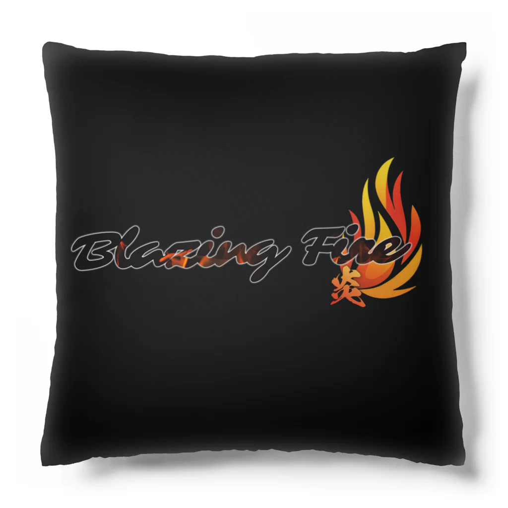 ArayashikI_Japanの炎-Blazing Fire-【クッション】黒 Cushion