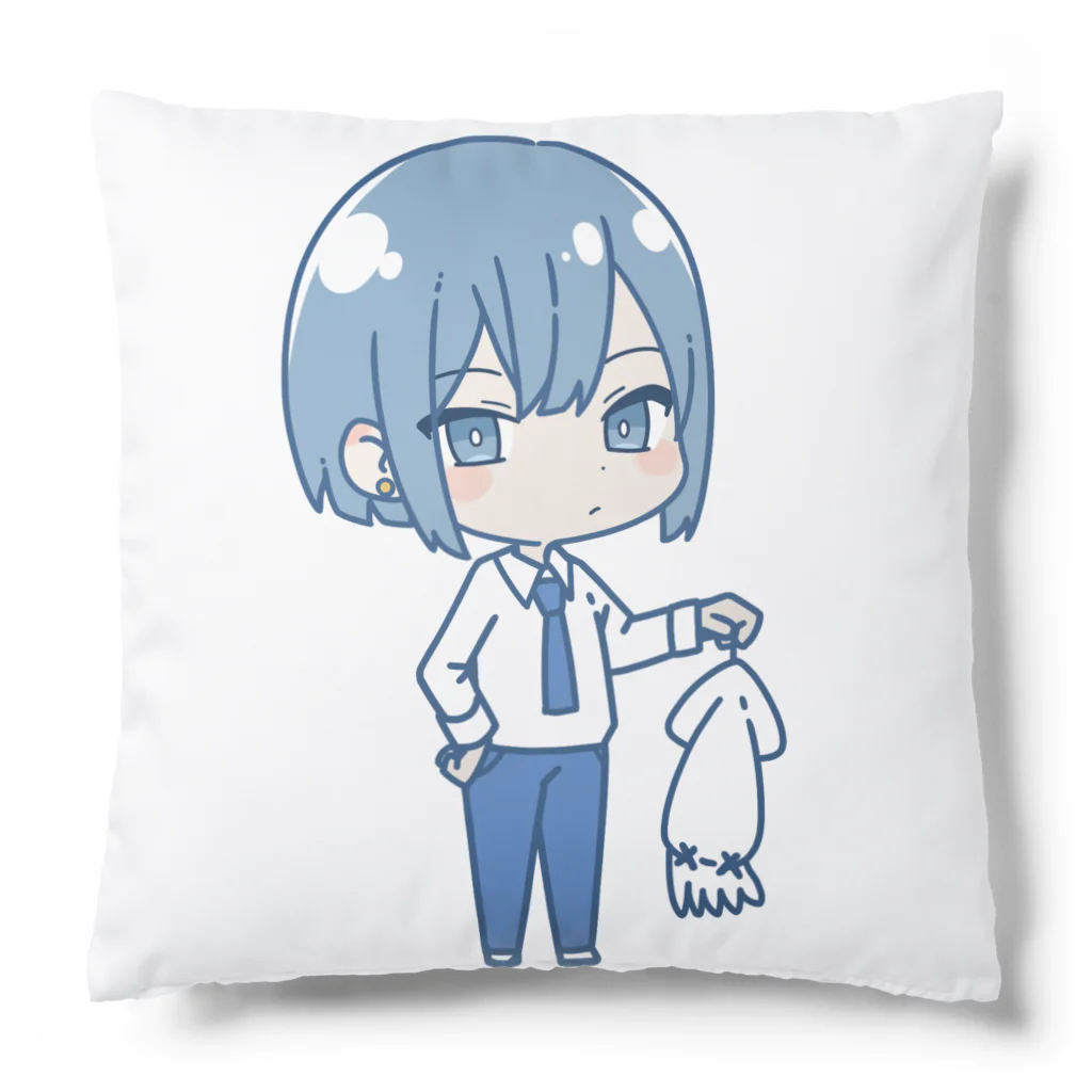 🌈彩-ｲﾛﾄﾞﾘ-🎨のミニキャラ青璃くんグッズ Cushion