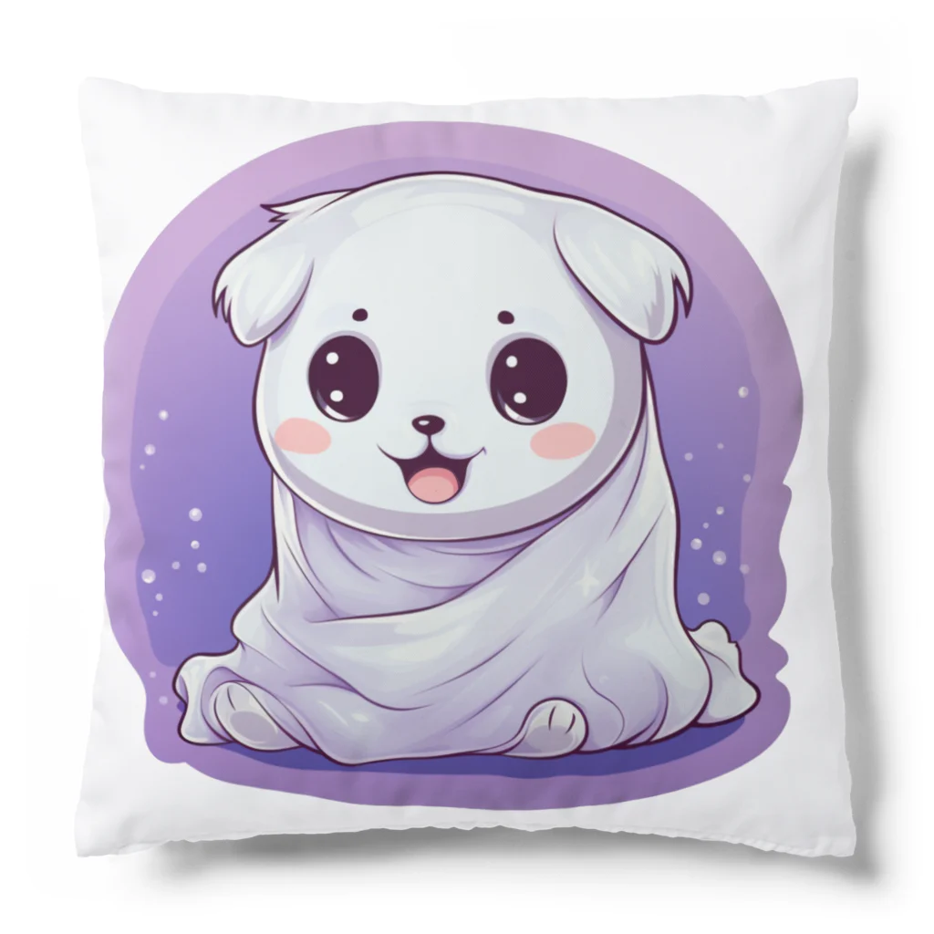 Vasetti_pressのオバケ子犬 Cushion