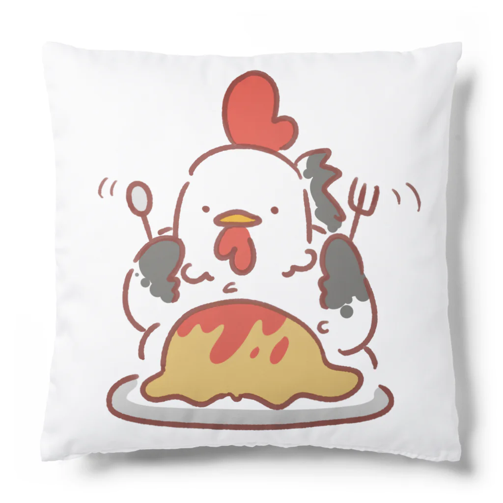 サクラ春のにわとりオムライス Cushion