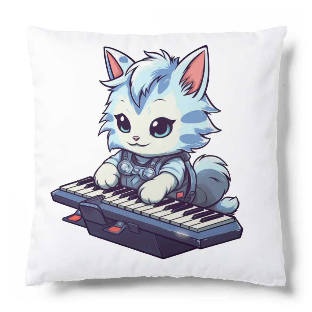 Vasetti_pressの可愛いネコちゃんとキーボード クッション