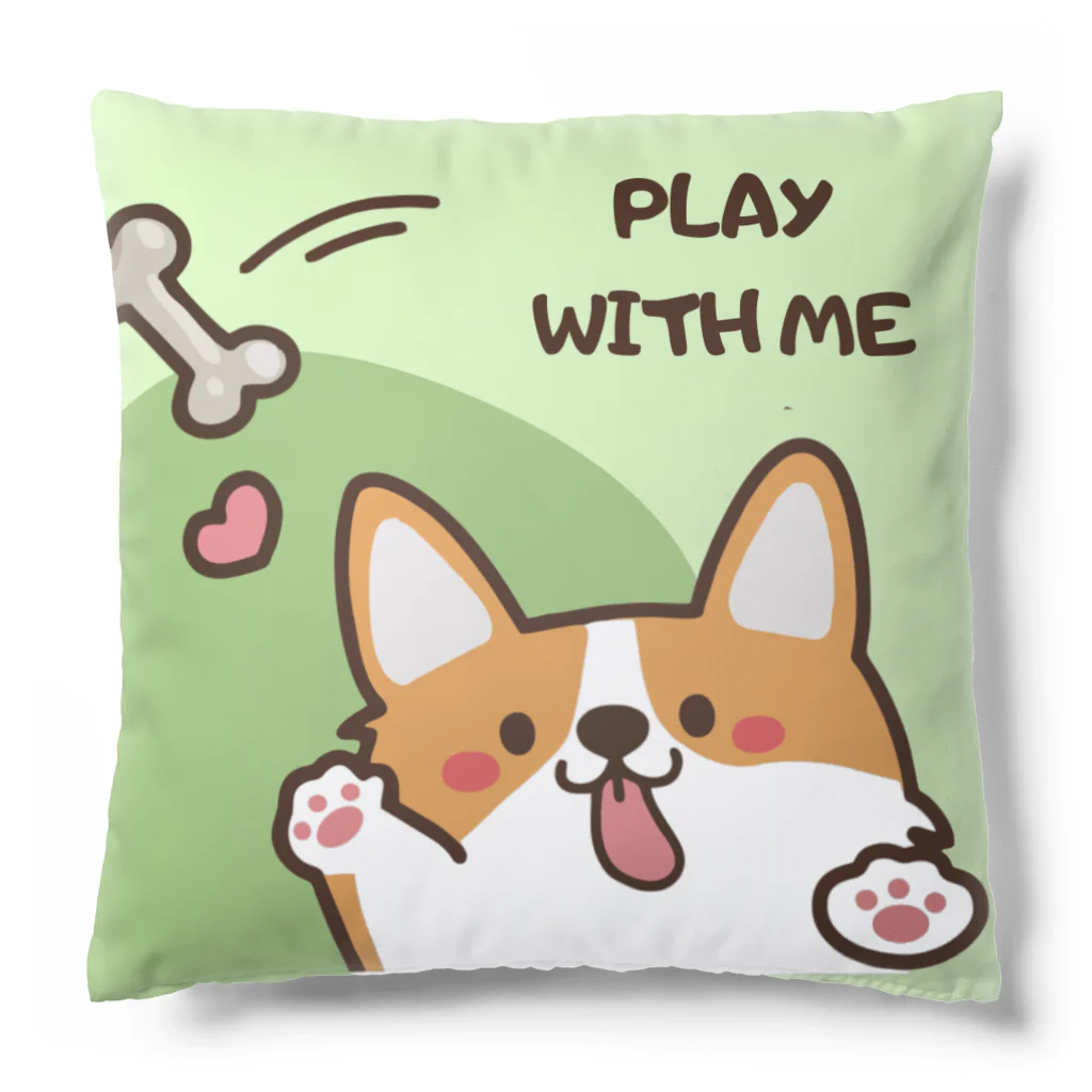 ロイ@イラストレーターHEXANFT販売美麗イラスト描きますのPLAY WITH ME Cushion