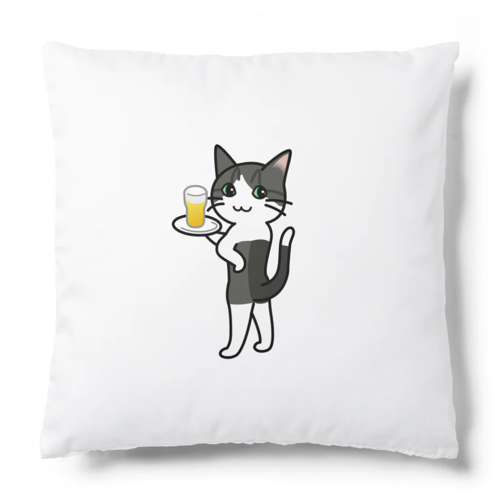 The Cat who.... suzuriのバドキャット Cushion