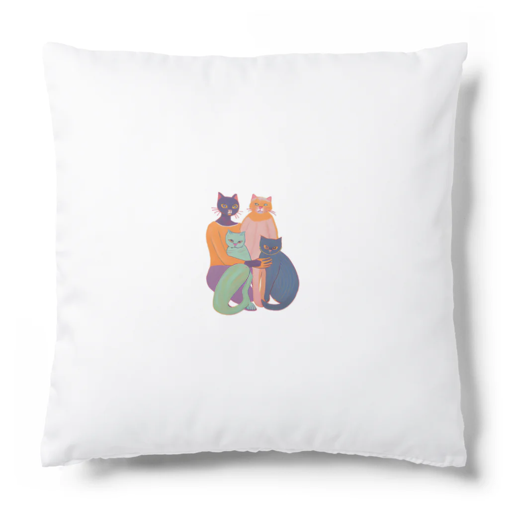 ZUKASAMAの猫の家族 Cushion