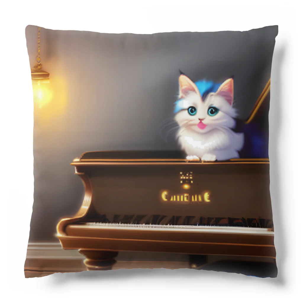 kitten pianistの子猫ピアニスト-2 Cushion