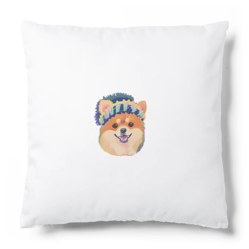 エビマヨショップのポメラニアンのイラストグッズ Cushion