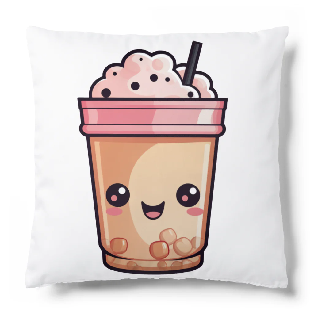 Vasetti_pressのタピオカミルクティー Cushion