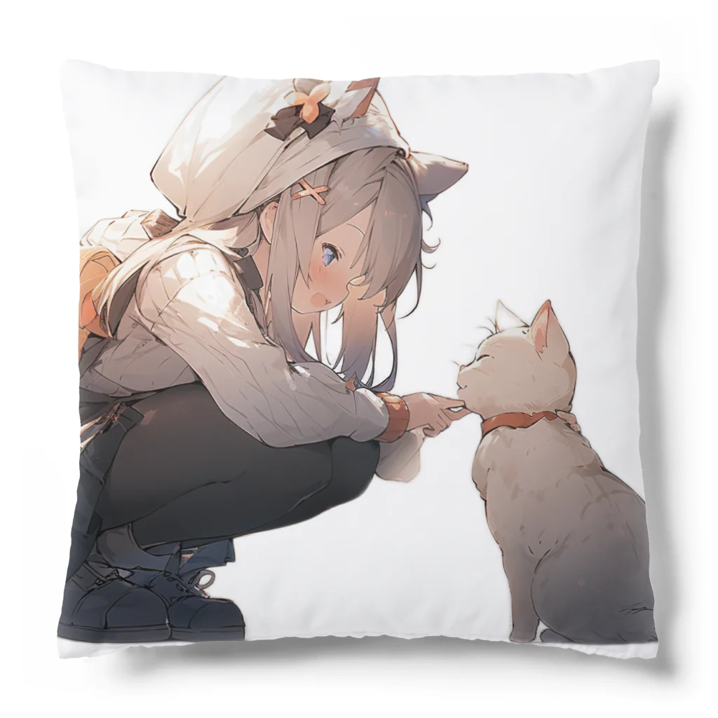 GratitudeGlow GlobalのNeko chan と　姫様　VER.2 Cushion