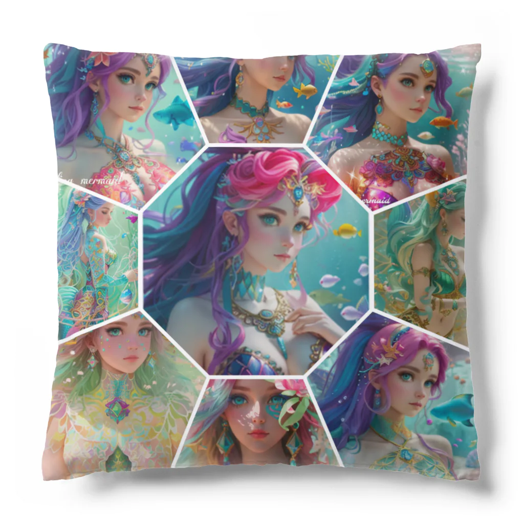 💖宇宙整体♪🌈♪こころからだチャンネル♪💖のhealing mermaidスペシャル Cushion