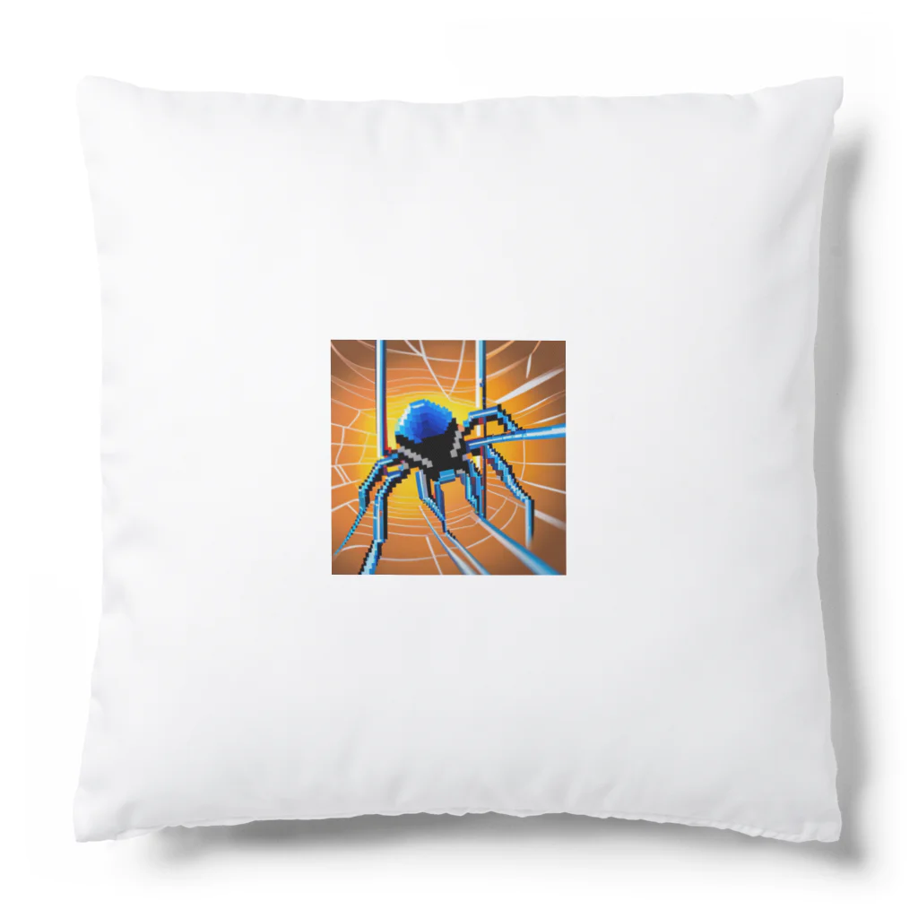 yorozuya4628のドット絵　クモ　スパイダー　ピクセル画像 Cushion