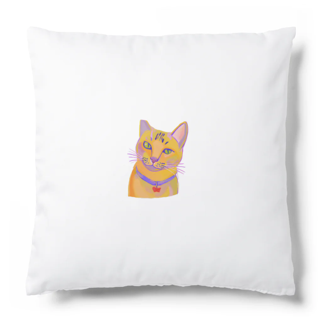 ネコフスキの鮮やかな凛々しい猫さんのイラストグッズ Cushion