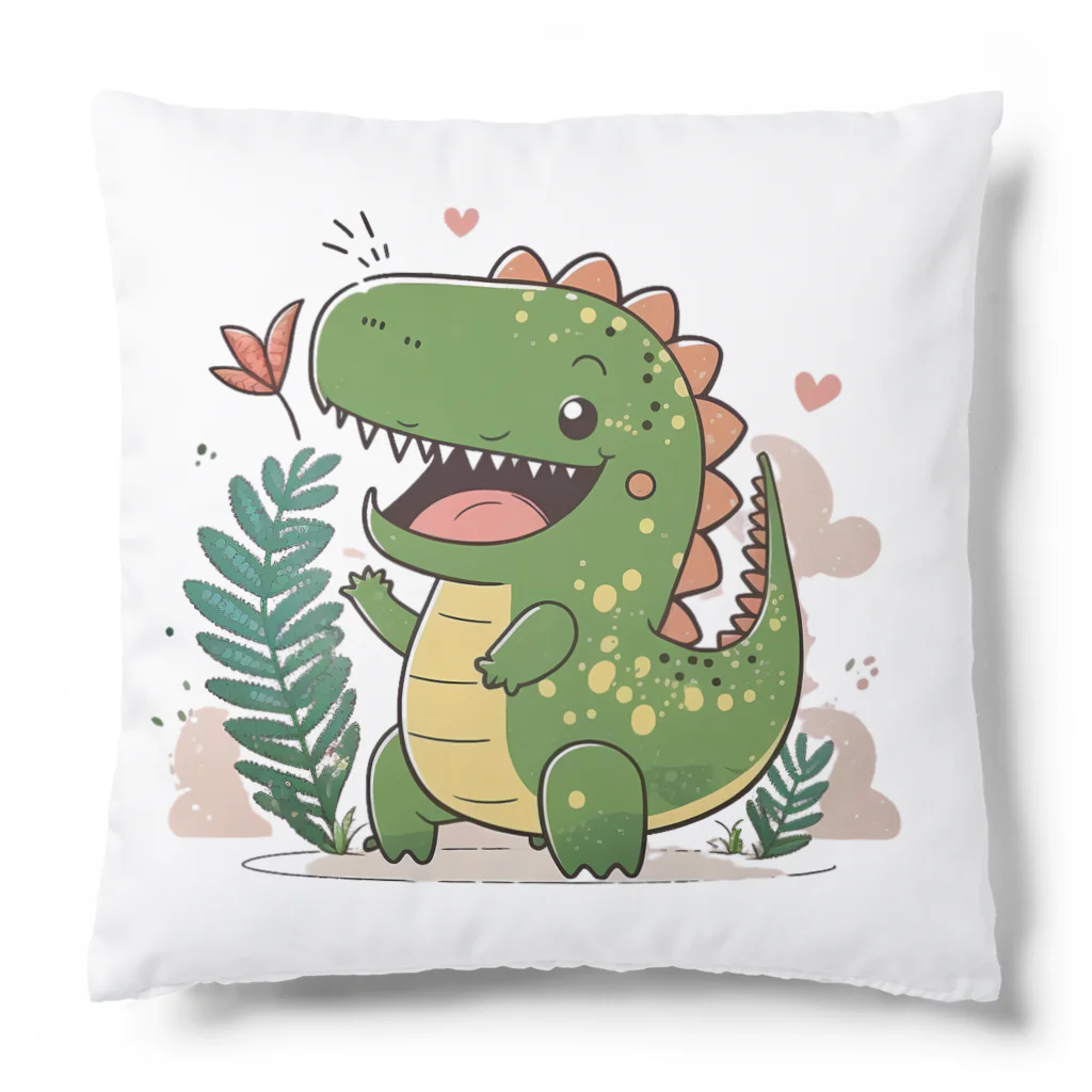 mumusの恐竜のイラストグッズ Cushion