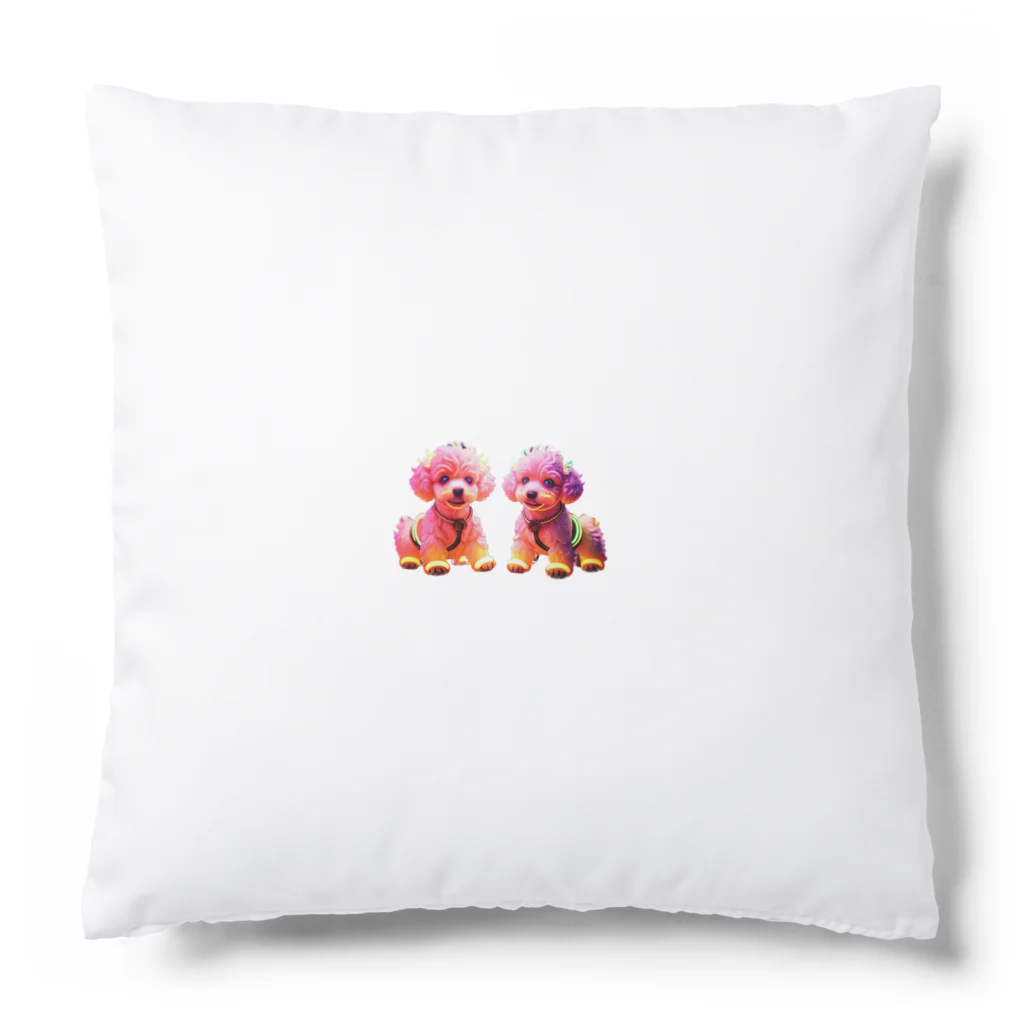 MaKenEekaRaのネオントイプードル Cushion