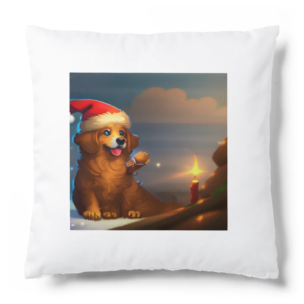 アートとデザインの魔法師けけのかわいいクリスマスのグッズ Cushion