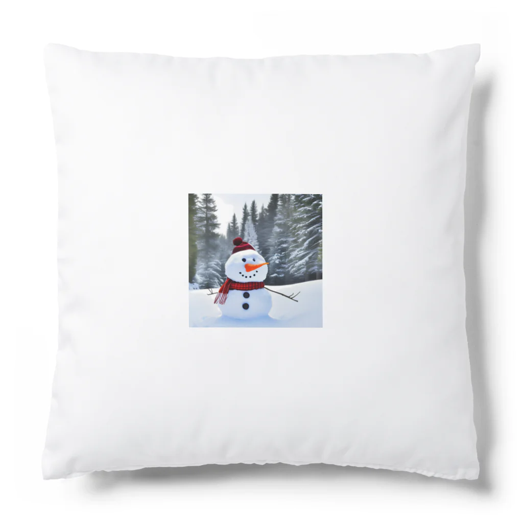 こみち工房の愛くるしい！！雪だるま Cushion