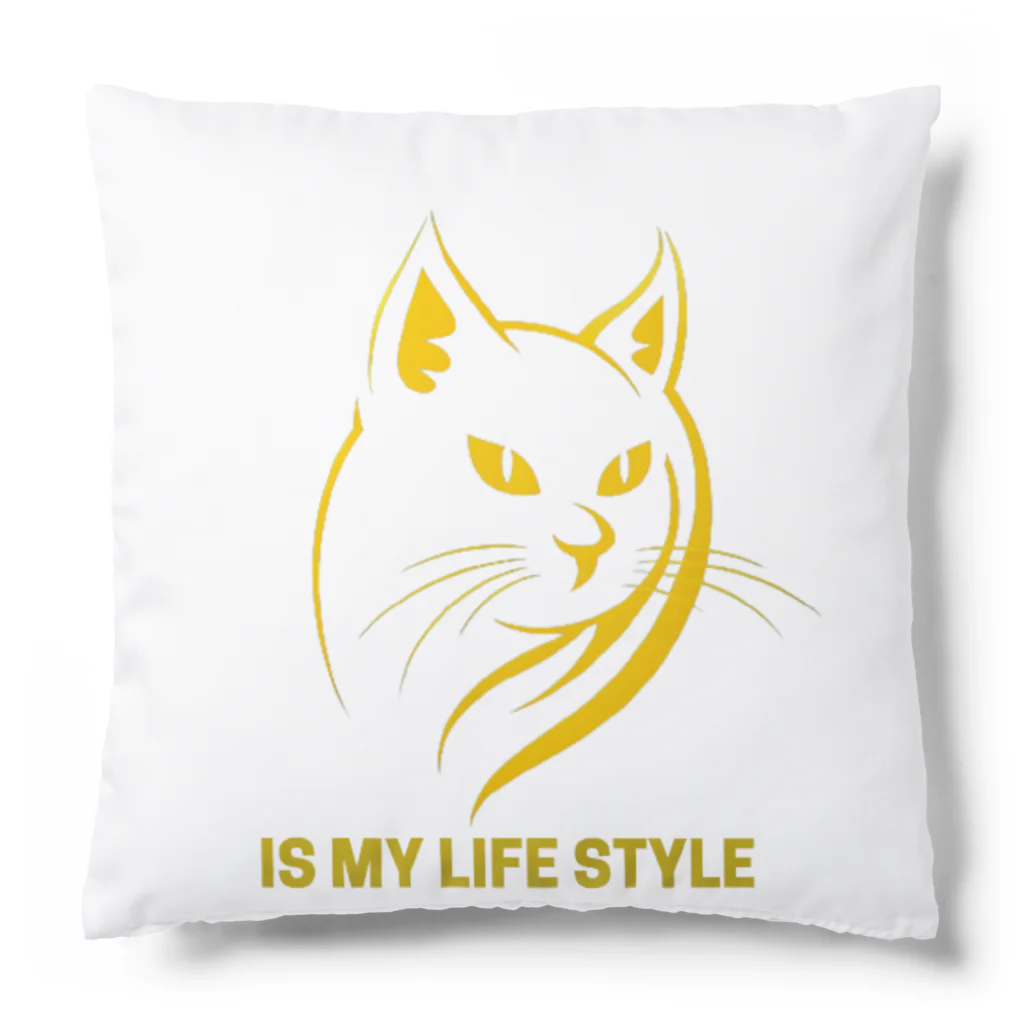 猫キングの幻想的な猫のデザイン Cushion