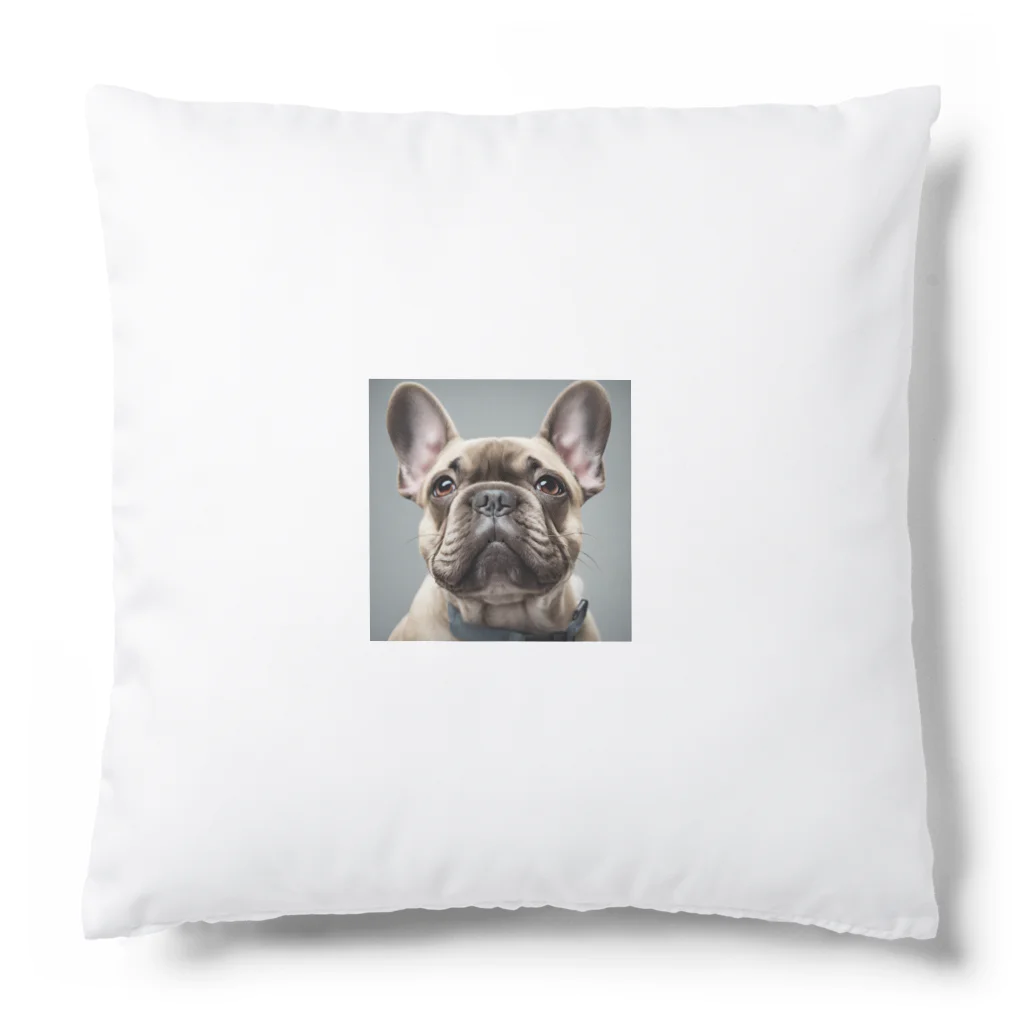 smile_happyのfrench bulldog Cushion