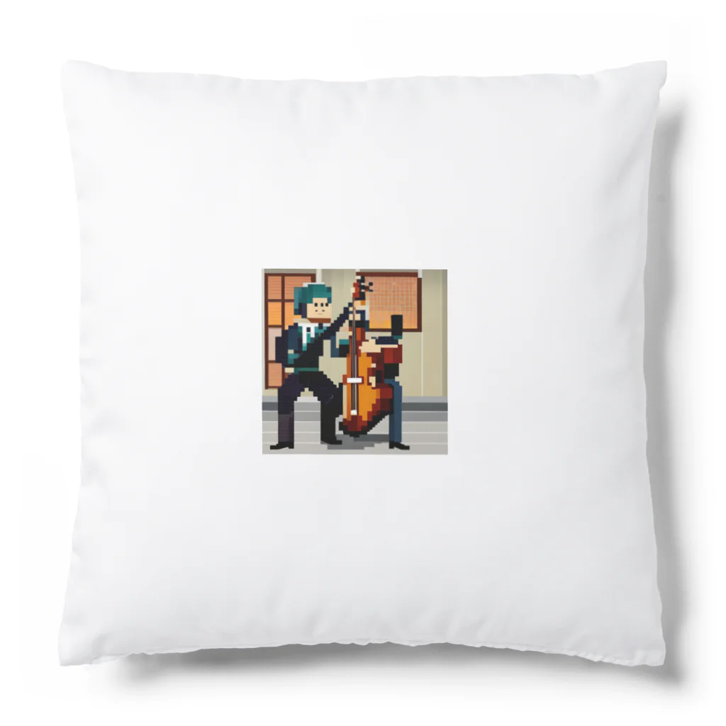 nomad4491のドット絵のダブルベース Cushion