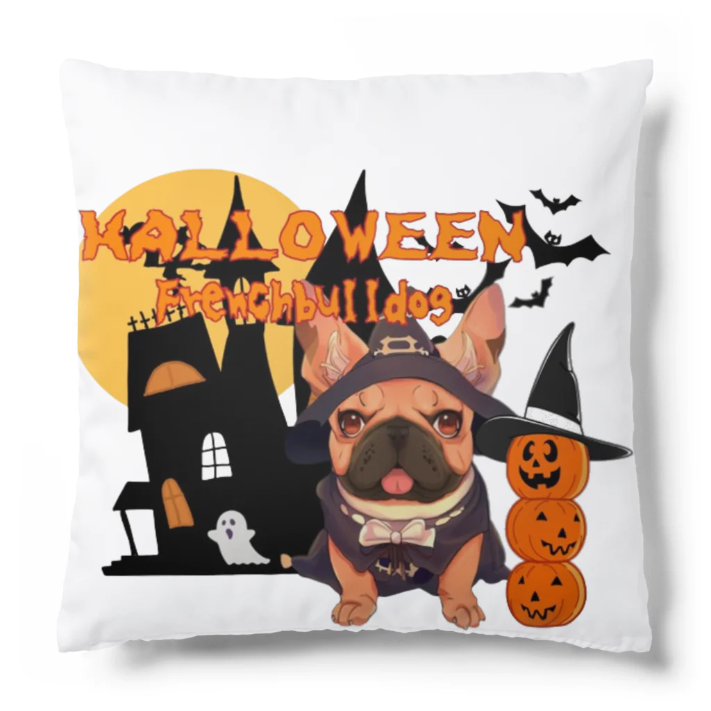 furebuhi　clubのハロウィン★フレンチブルドッグ Cushion